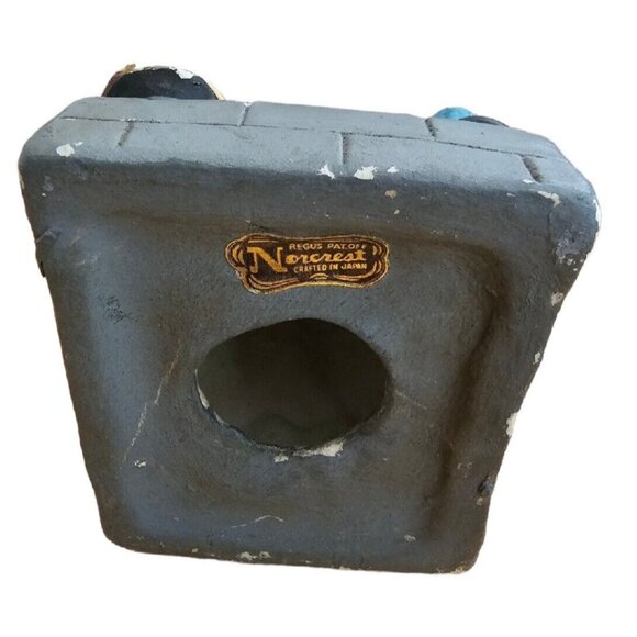 Norcrest Coin Bank Retirement Fund 7" Tall Hobo Bum Man Made in Japan Vintage - Picture 6 of 9